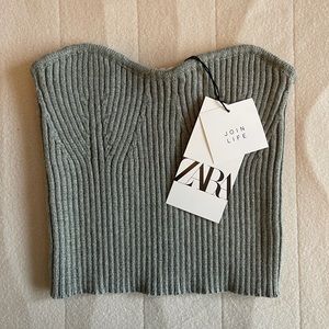 Zara Knitted Tube Top NWT